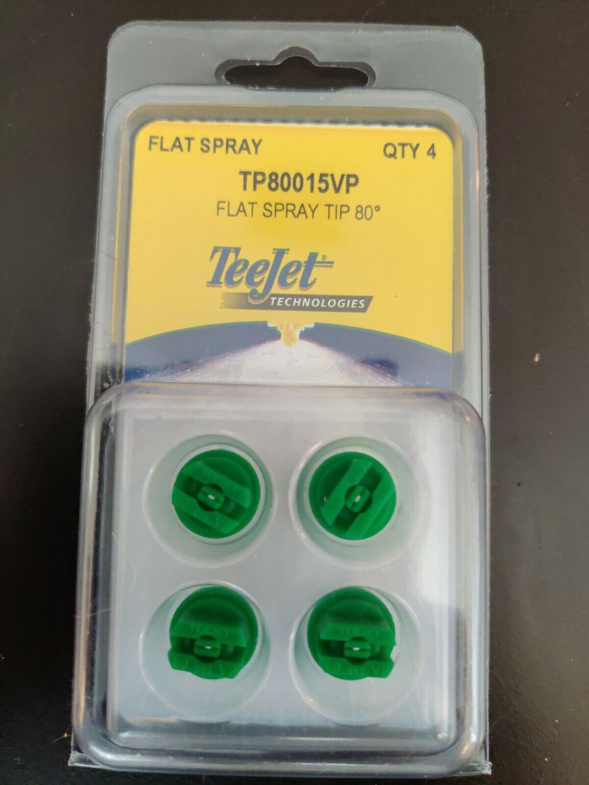 4 Teejet Extended Range Flat Spray Tips Tp80015vp