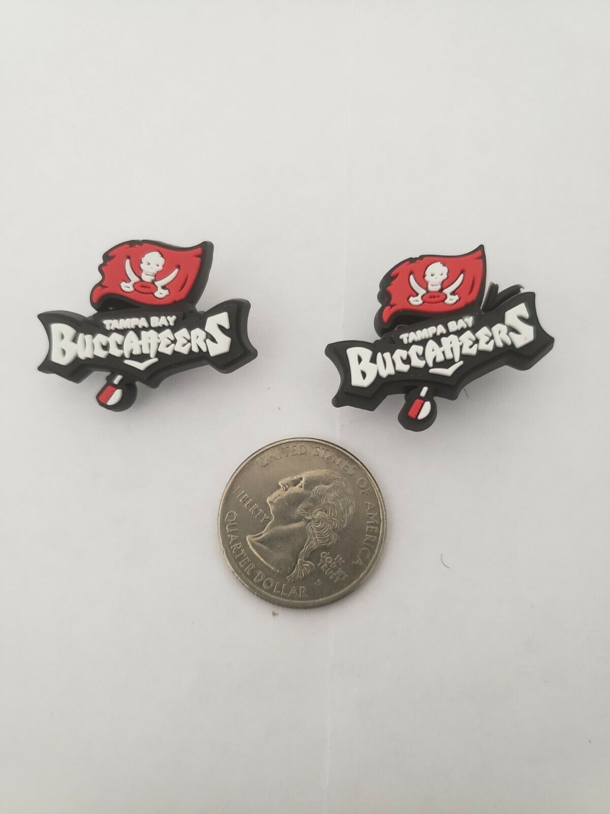 Lot Of 2 Tampa Bay Buccaneers Charms For Crocs And Clogs