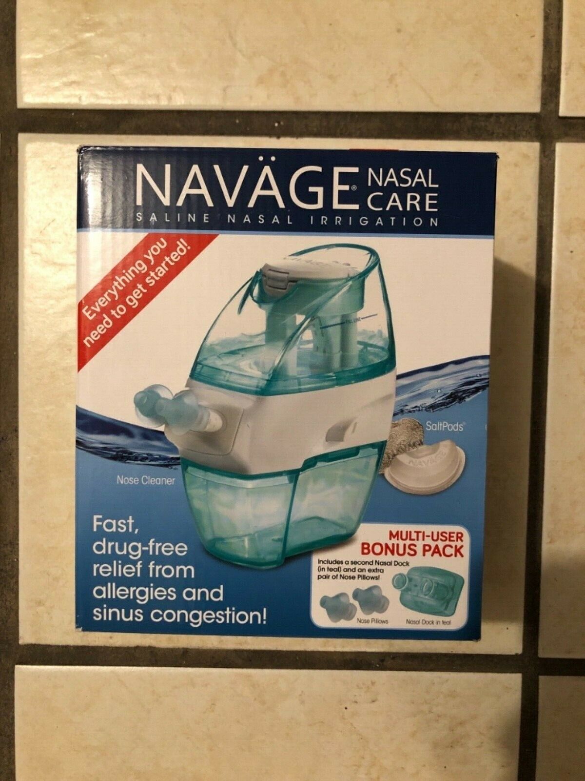 Navage Nasal Care Sdg-2 Saline Nasal Irrigation W/bonus Extras Brand New