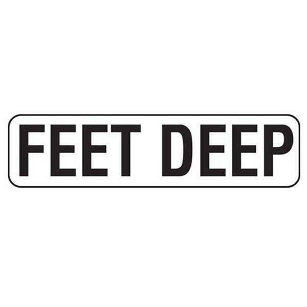 Feet Deep Stick-on Vinyl Message (v622019)
