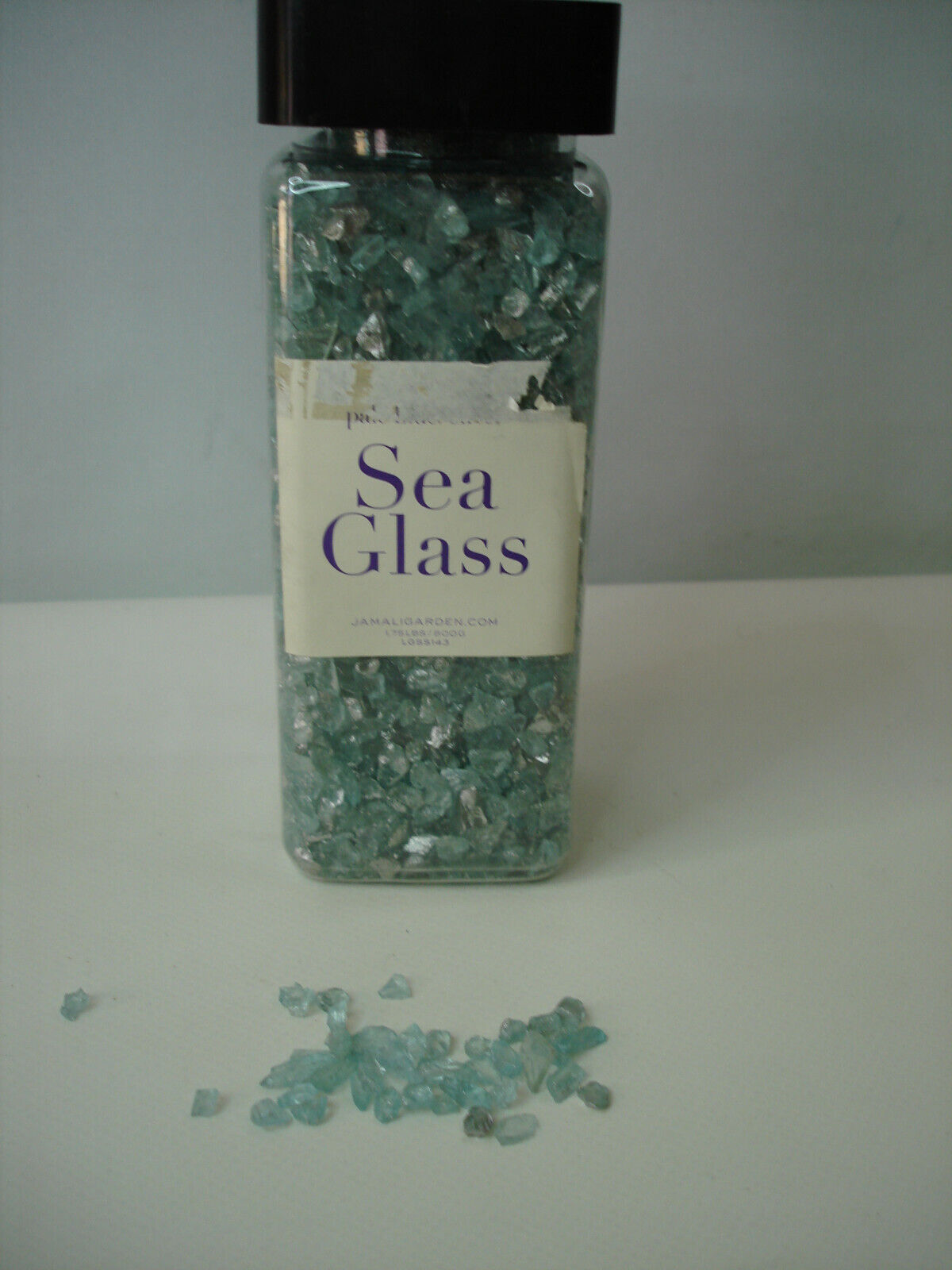 Green  Pearlised Glass Rocks Sea Glass By Jamali Garden Vase Filler