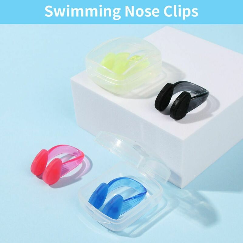 Dotted Surface Silicone Pool Nose Plugs Non-slip Swimming Waterproof Nose Clips