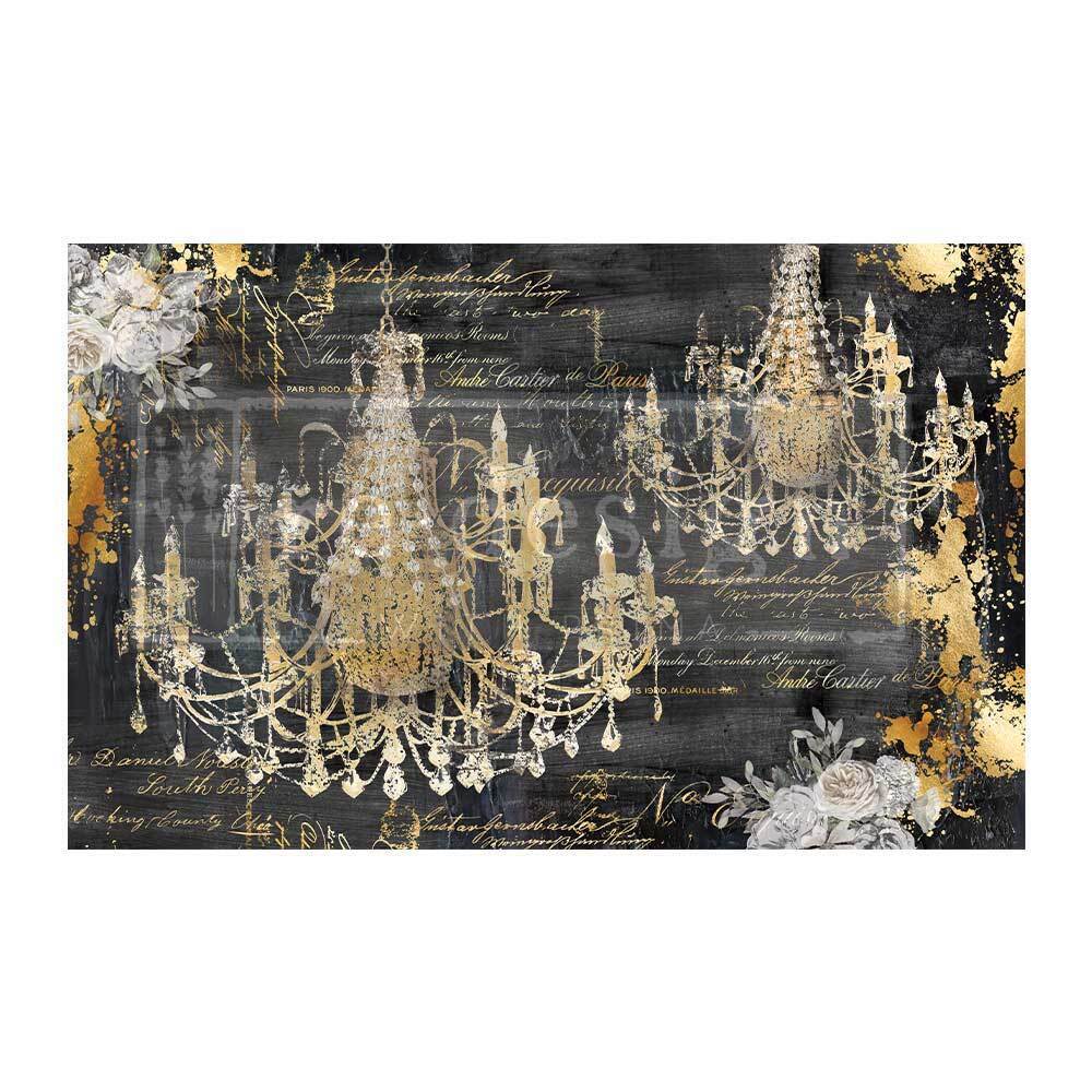 Madelyn | Décor Decoupage Tissue  | Redesign With Prima - Black Chandelier