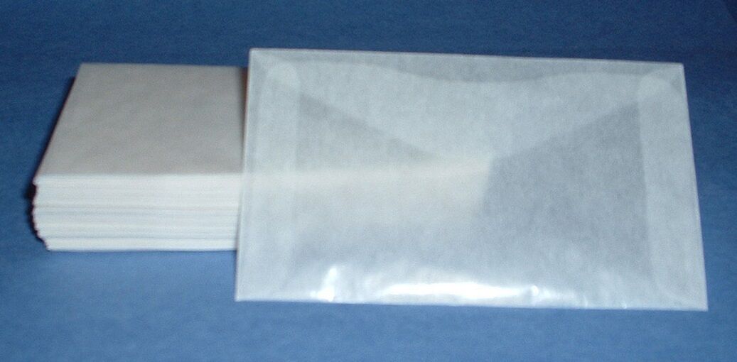 Craft Glassine Envelopes #4-3 1/4 X 4 7/8,1 Lot 100 (ge4-0100)*