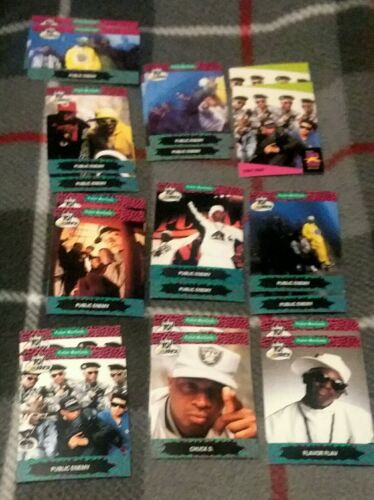 Lot Of 20 Public Enemy  1991  Proset & Yo  Mtv Raps  Nos Music Trading Cards