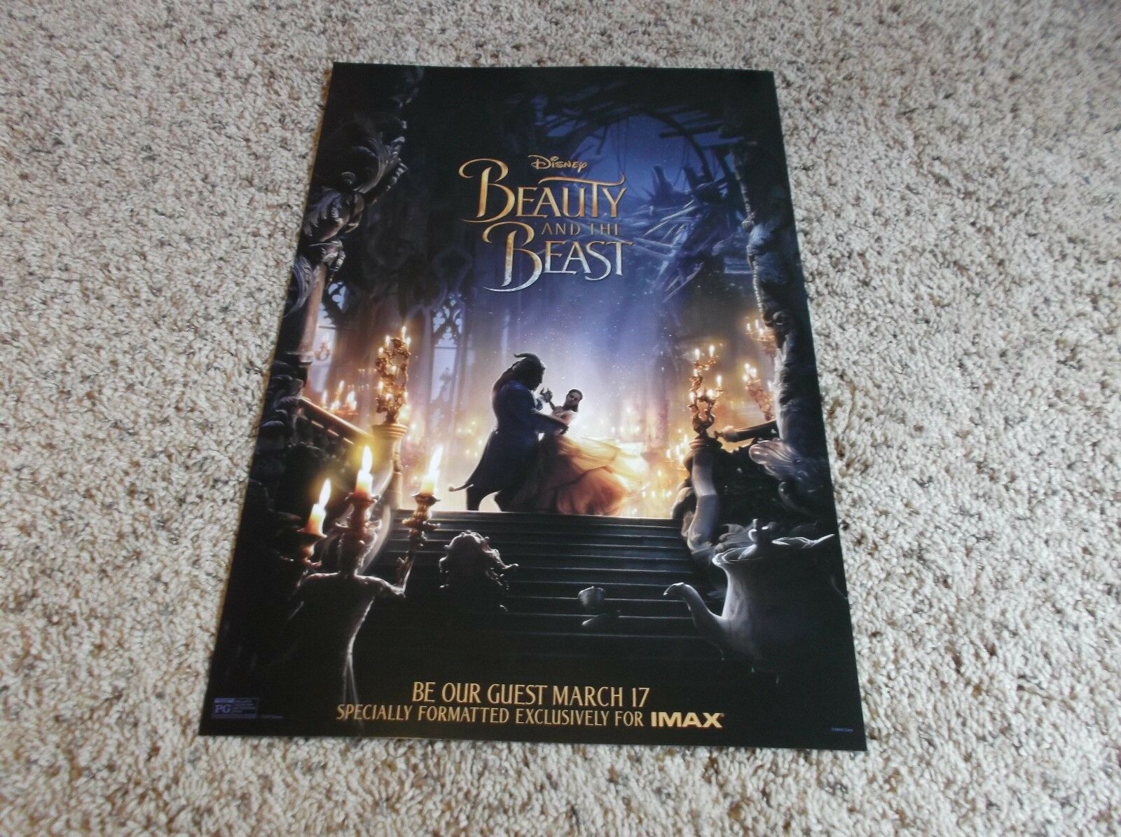 Beauty And The Beast 2017 Original S/s 13" X 19" Imax Movie Promo Poster