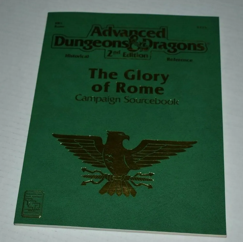 Dungeons & Dragons The Glory Of Rome Sourcebook  W/map 1994 Tsr #9425 Ad&d
