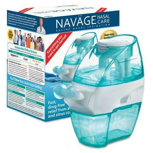 Navage Nasal Care Starter Bundle W/20 Saltpods (neti Pot) Improved Nasal Hygiene