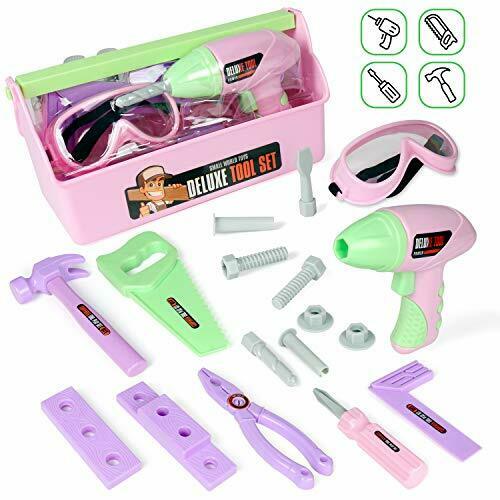 Stem Kids Tool Set Construction Tool Toys With Play Drill And Tool Box Preten...