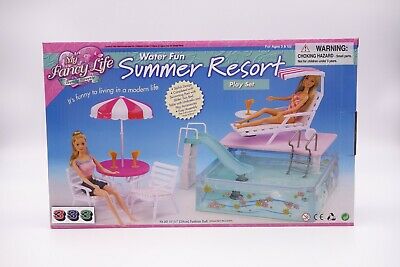 My Fancy Life (gloria) Summer Resort Swimming Pool, Doll Furniture/(2578)