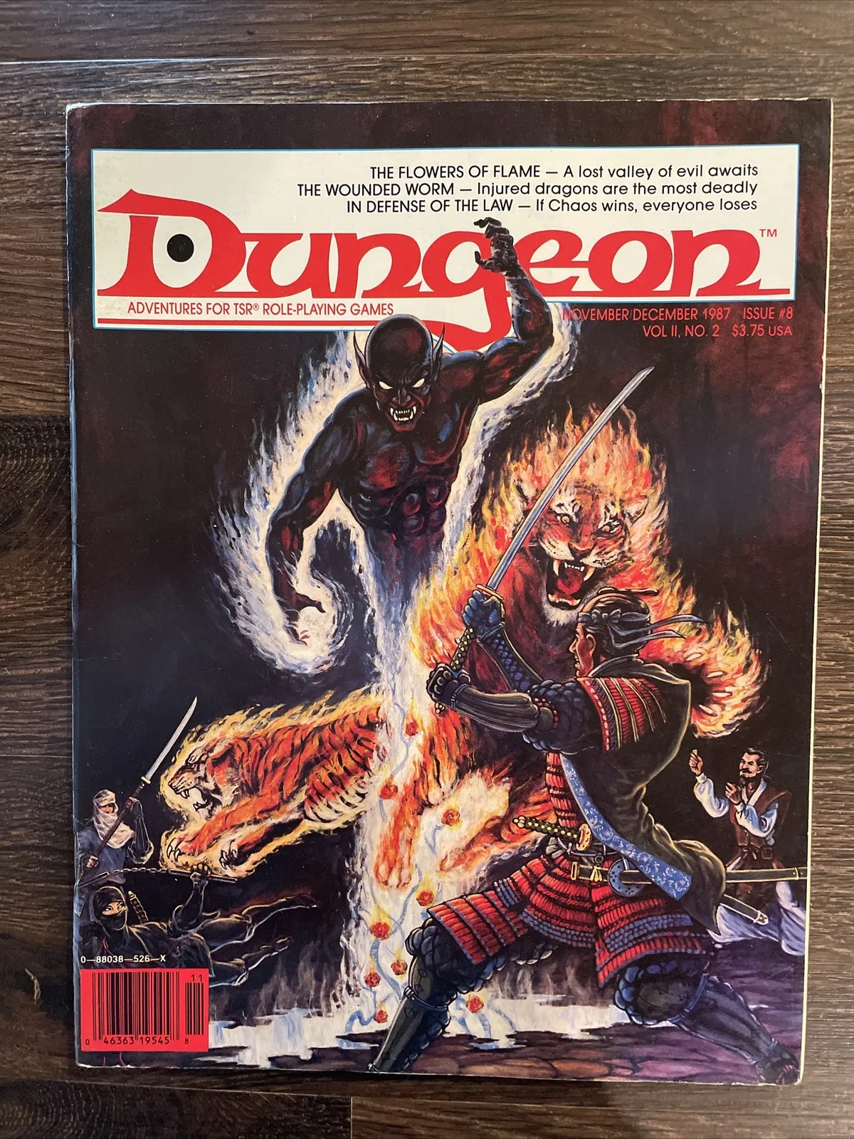 Ad&d Dungeon Magazine #8 - 5 Adventures - Dungeons And Dragons - Tsr
