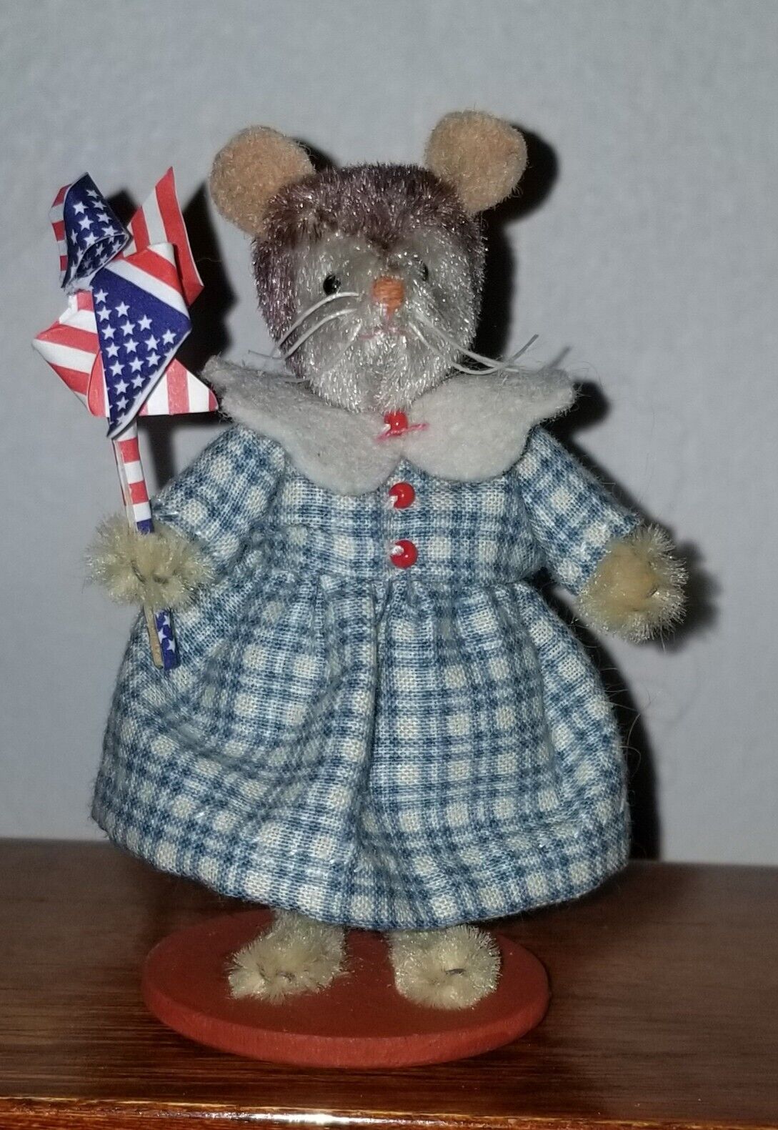 Janie Comito Original Country Mouse Usa Handmade Figure Signed