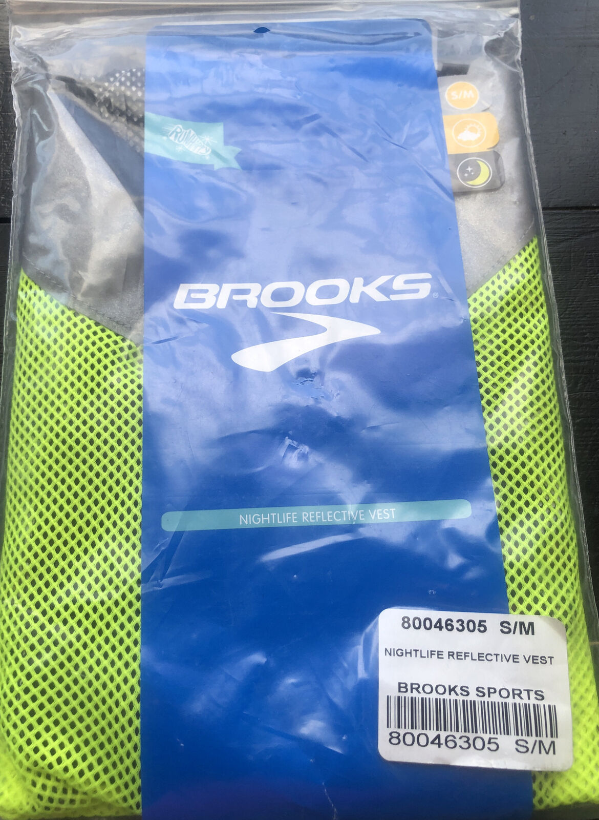 Brooks Nightlife Reflective Vest- Size S/m