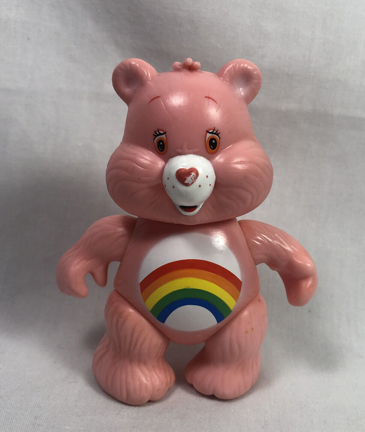 2003 Play Along Care Bears Cheer Bear Poseable Collectable Figure 3”