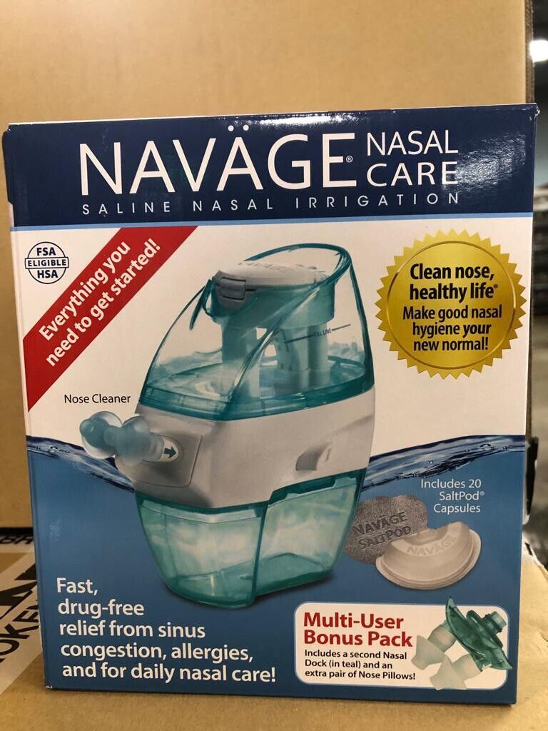 Navage Nasal Irrigation Nose Cleaner + 20 Saltpods