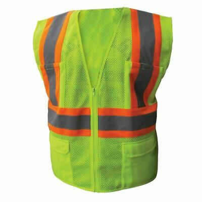 Ironwear 1287 Class 2 Safety Vest W/two Tone Stripe 6 Pockets M-5x Hi Visibility
