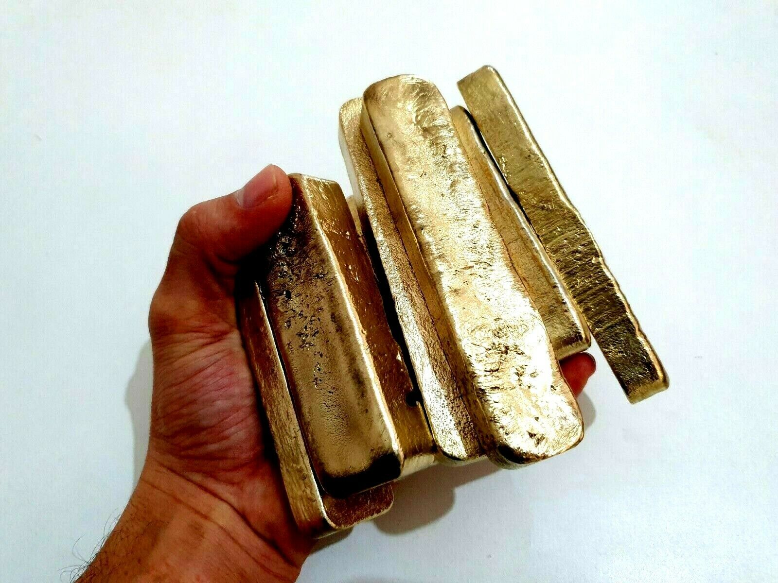 380 Grams Scrap Gold Bar For Gold Recovery Melted Different Computer Coin Pins