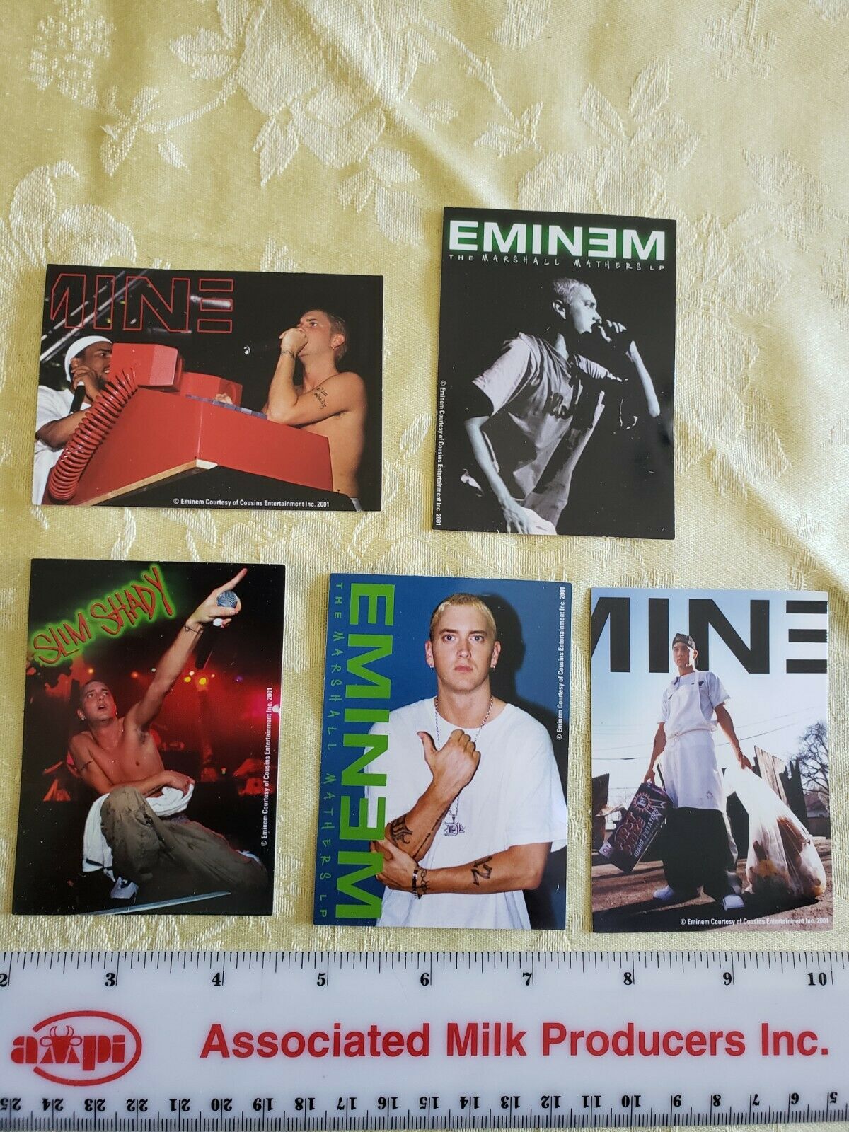 Eminem Stickers 2001 5ct Vintage, Original, Rare