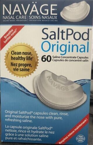 ✳️ Navage Salt Pods Saltpod Original 60 Salt Pods Sealed New Navage Exp 7/26  ✳️