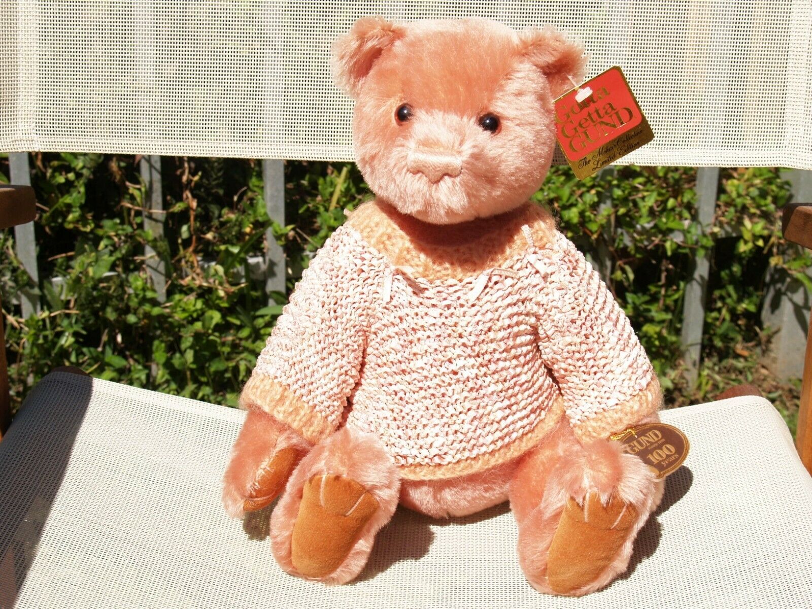 Gund - Mohair Jacklyn Teddy Bear- #9679 - 15" - 1997 - Very Nice - All Tags