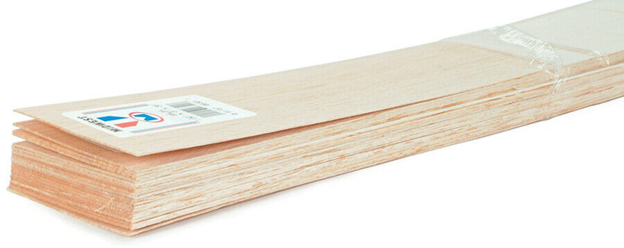 Balsa Wood Sheet 36"-1/4"x3", B6306