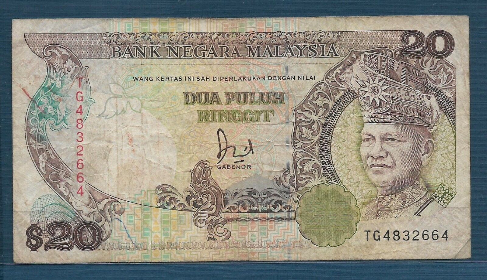 Malaysia 20 Ringgit, 1989, P 30, Vf-