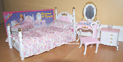 New Gloria Doll House Furniture Victorian Beauty Bedroom (2319)