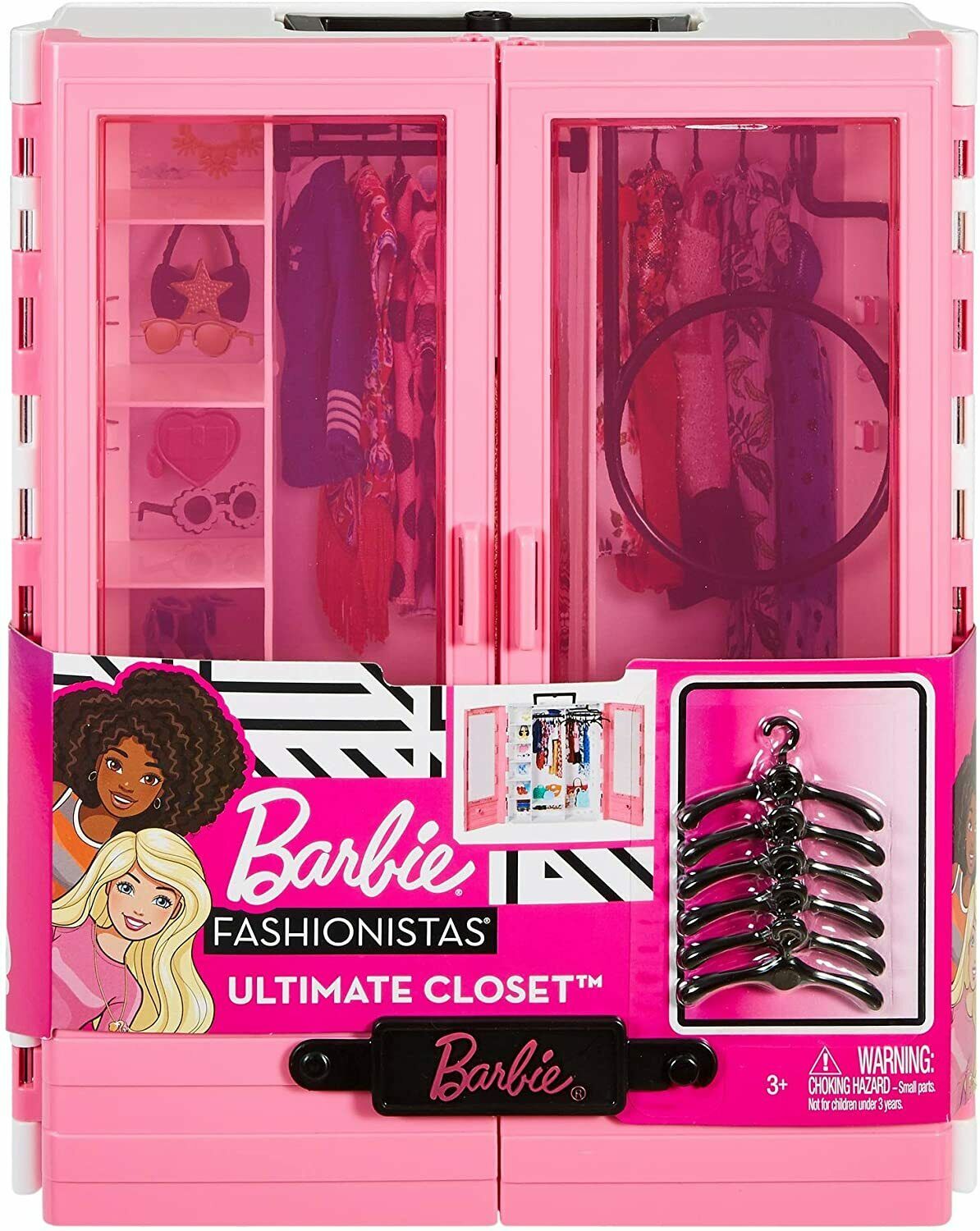 ​barbie Fashionistas Ultimate Closet Portable Fashion Playset Toy Gbk11  New