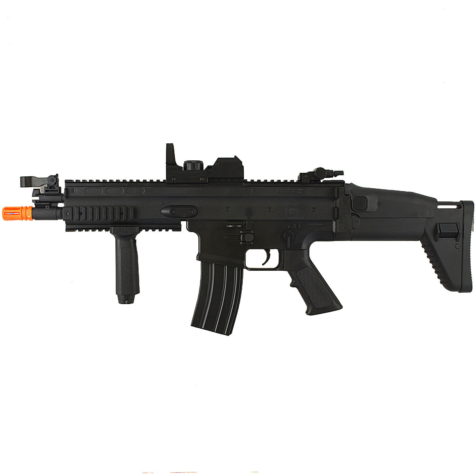 Full Auto Fn Scar-l Mk16 Electric Aeg Airsoft Rifle Gun W/ Red Dot Scope 6mm Bb
