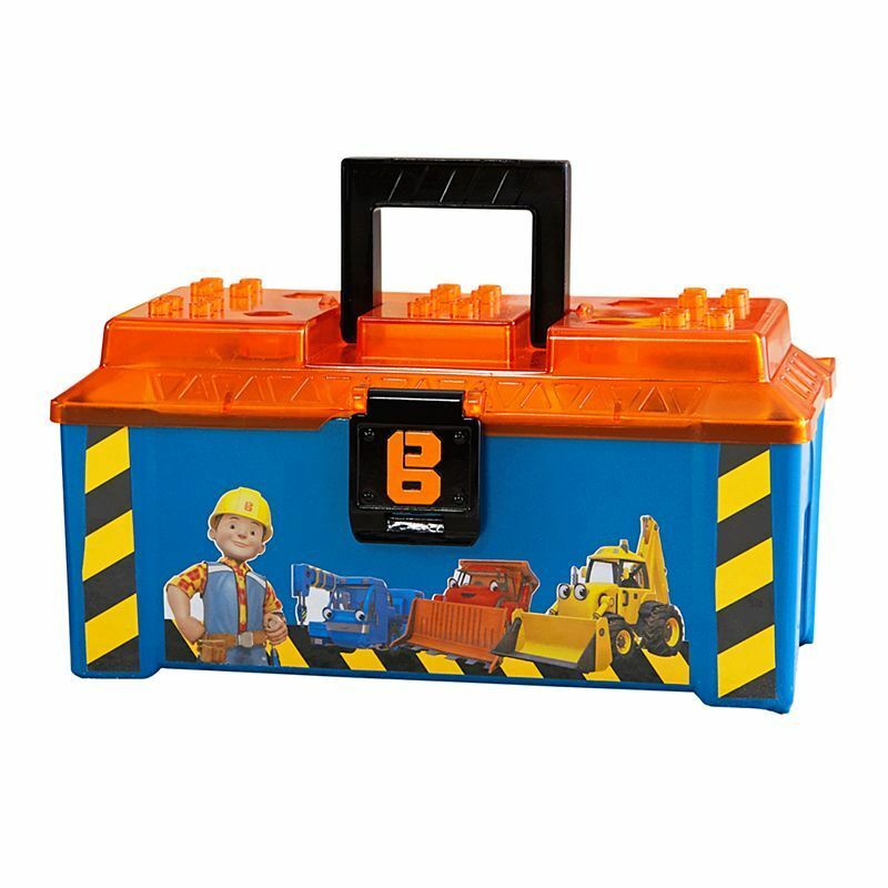 Fisher-price Bob The Builder Build & Saw Toolbox W/ Caddy & Table Saw 15+ Pieces