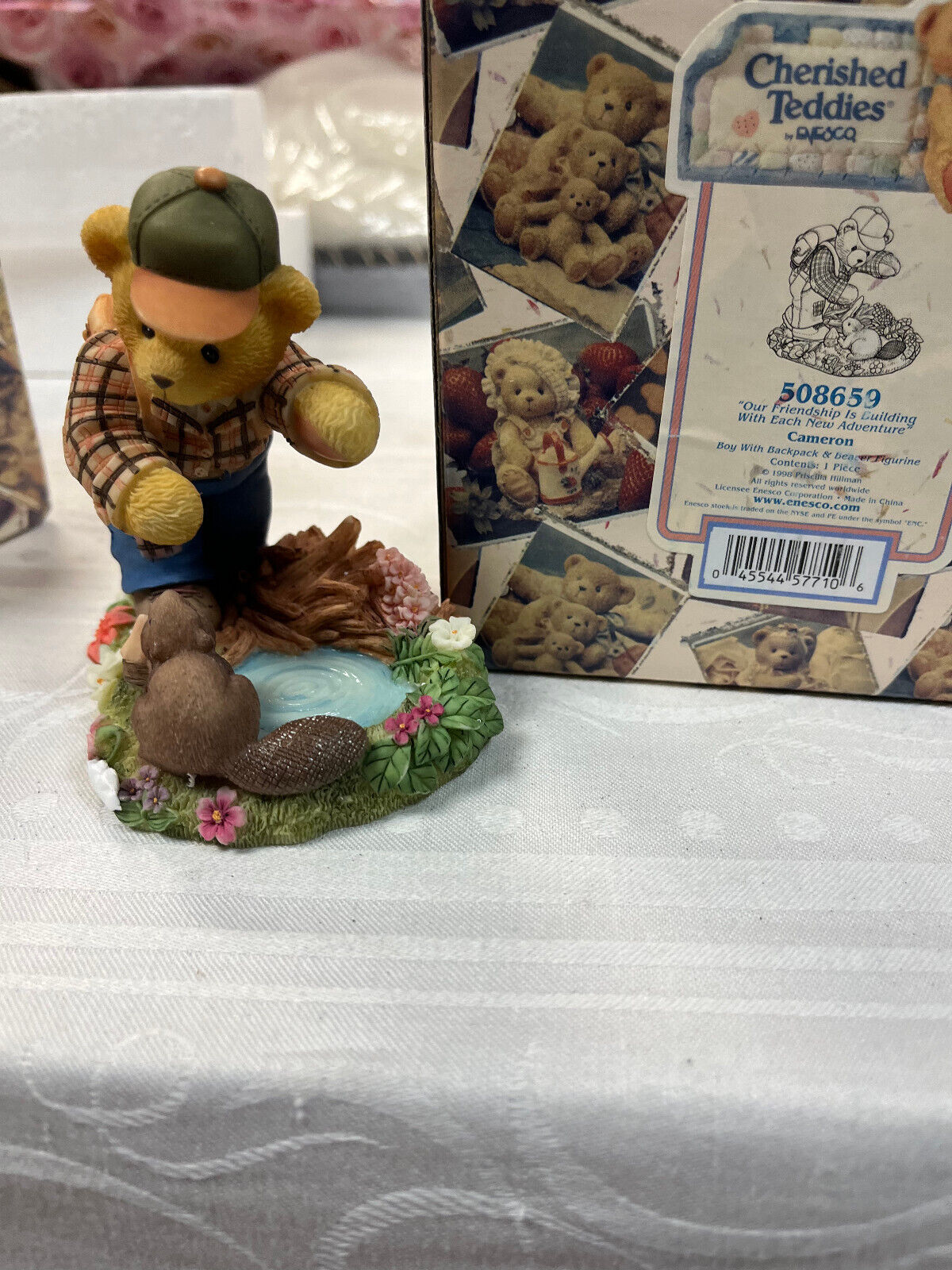 1998 Cherished Teddies Cameron Friendship Is Building Canadian Exclusive 508659