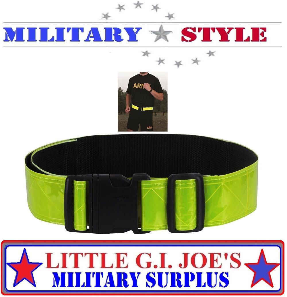 New Reflective Pt Belt Physical Training Adjustable Safety Belt Rothco 60390