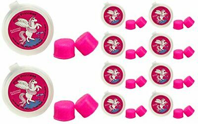 Floating Earplugs 10-pair Pack - Soft Silicone Ear Plugs For Swimming Hot Pink