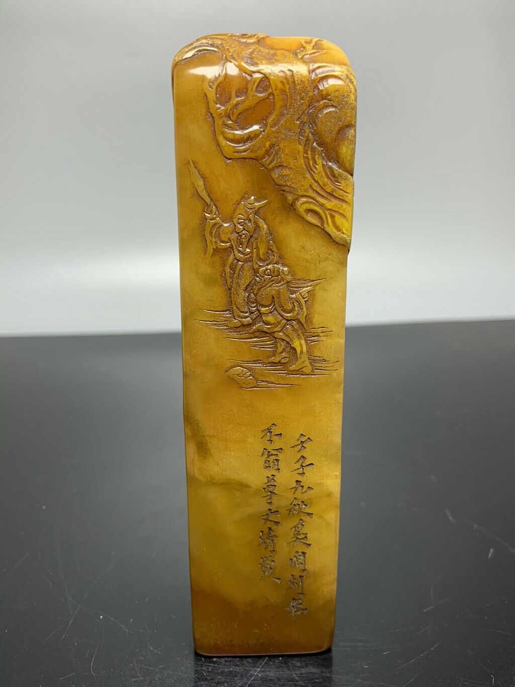Chinese Natural Shoushan Stone Hand Carved Exquisite Seal 25702
