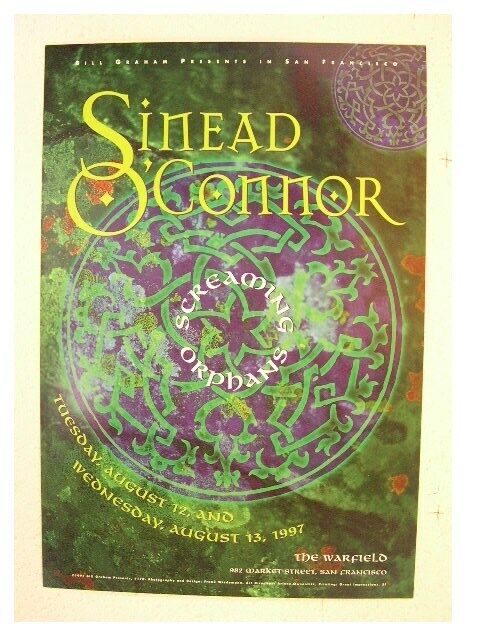 Sinead O'connor Poster Oconnor O Connor The Warfield