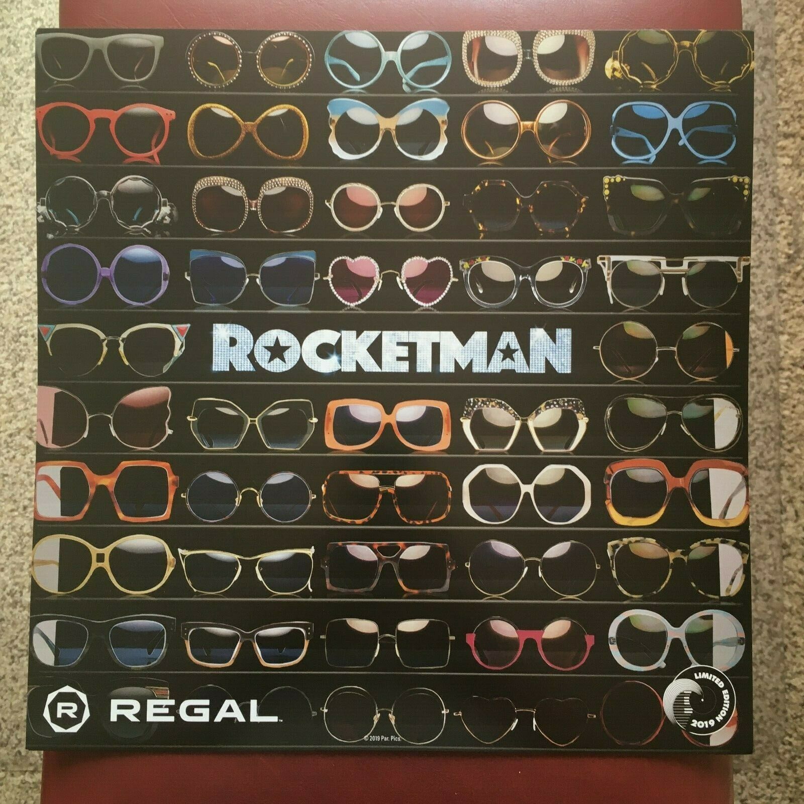 Regal Cinema Exclusive Rocket Man 12 X 12 Sunglass Poster Elton John