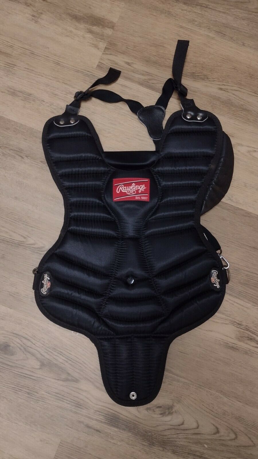 Rawlings Umpire Chest Guard Protector Baseball/softball Sz 8p-1 For Ages 7-9