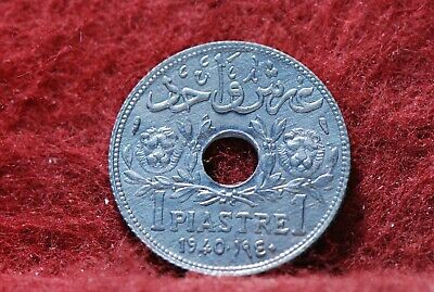 Lebanon, 1940 Piastres, Km3a, About Uncirculated,                           8-11