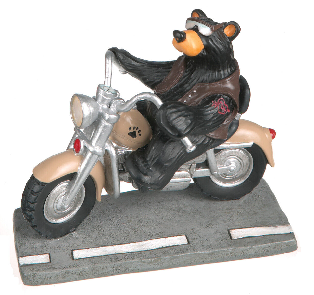 Black Bear Biker By Jeff Fleming, Bearfoots, Black Bear Riding A Harley