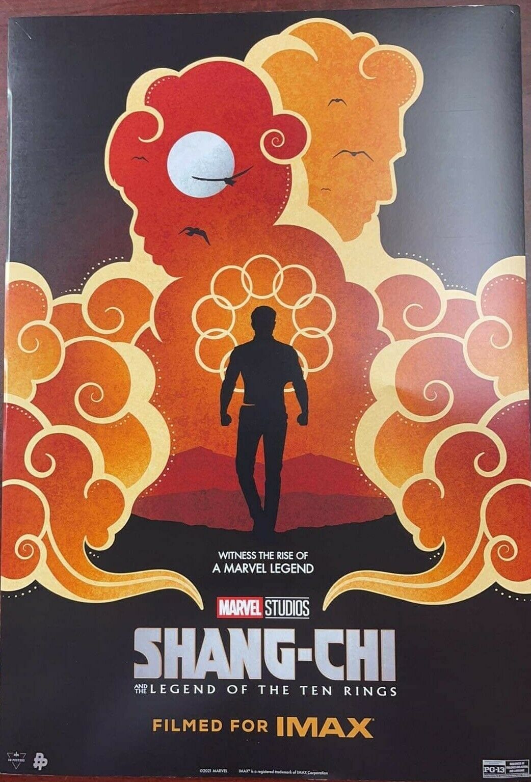Shang Chi 2021 Imax Exclusive Mini Advance Theatrical Poster 13.5 X 20