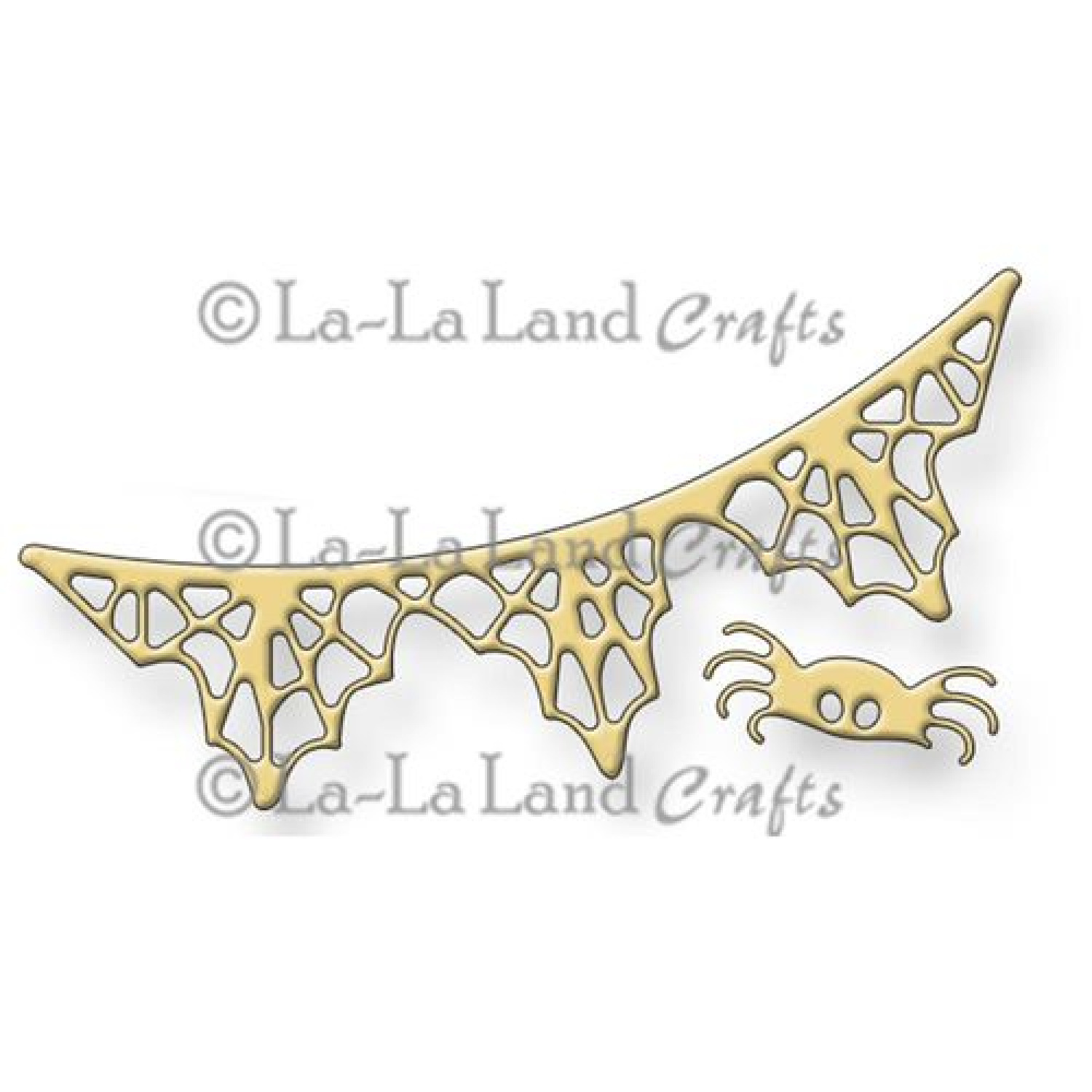 La - La Land Crafts Steel Craft Dies  Spider Web N Spider   # 8084