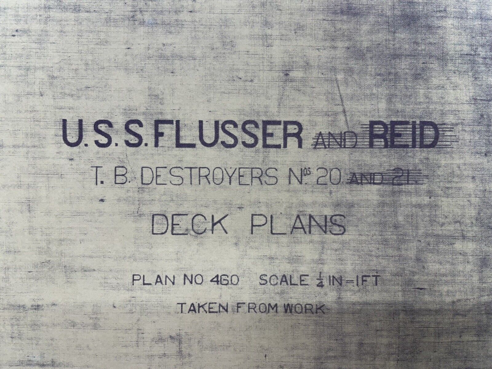 Uss Flusser (dd-20) Deck Plans