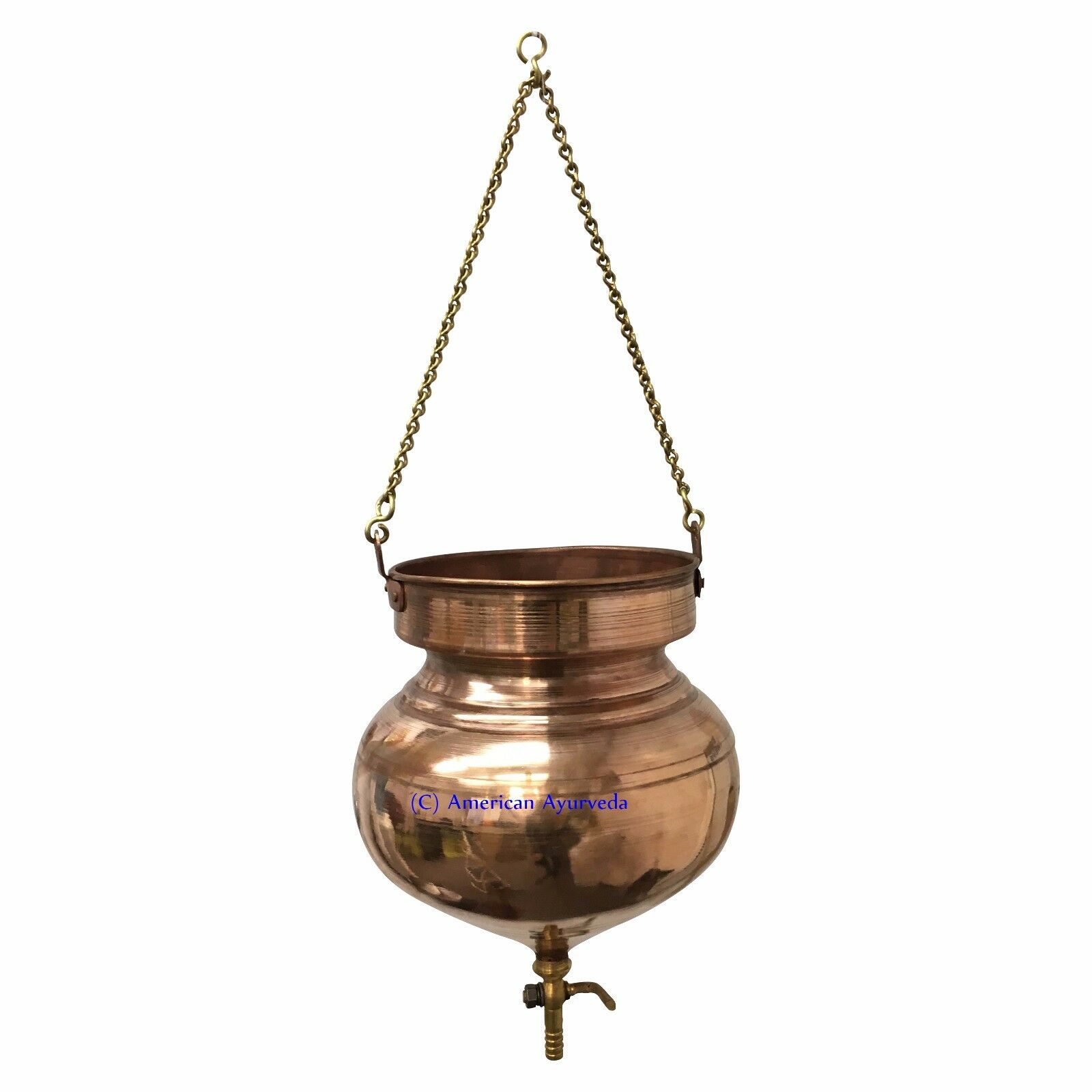 Pure Copper Shirodhara Pot With Or Without Control Valve For Ayurveda Panchkarma