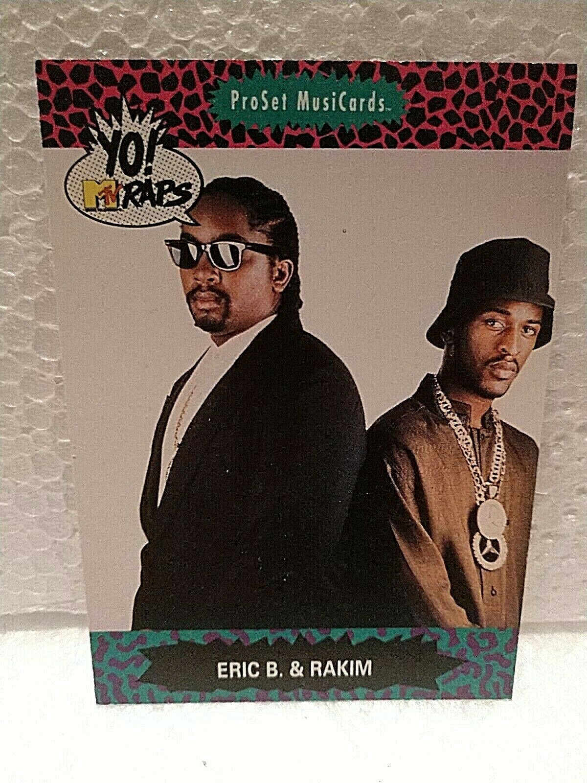 Eric B. & Rakim #29 Yo! Mtv Raps 1991 Proset Musicards Trade Card (c2556)