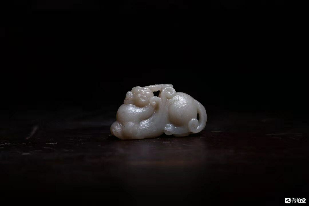 Chinese Seal Stone Carving Auspicious Beast 瑞兽scholar Table Display Sculpture