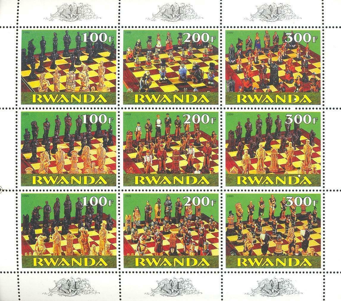 (054377) Chess, Rwanda - Private Issue -