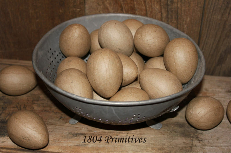 12 ~ Unfinished Paper Mache Eggs ~ Easter