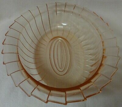 Sierra Pink Bowl 9.25" Oval Jeannette Glass Company