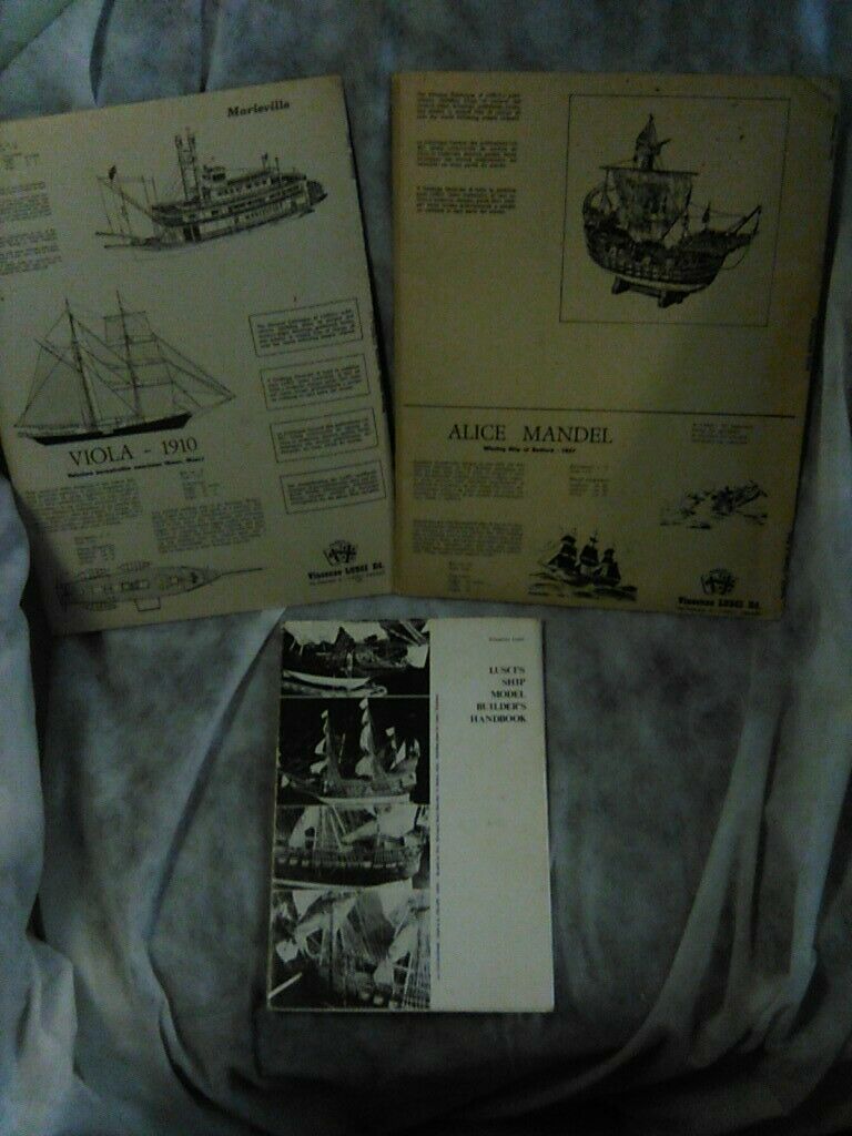 3 Ship Building Manuals Plans Vincenzo Lusci Navire Normand Royal Egyptian