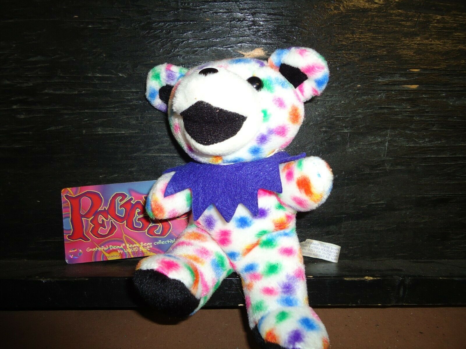 Greatfull  Dead Plush Bear  With Tag Birthday 12/9/93 Peggy